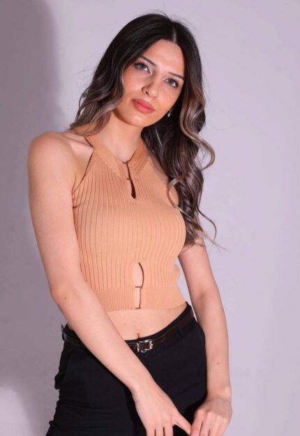 1415 AKSESUARLI CROP ATLET BEJ