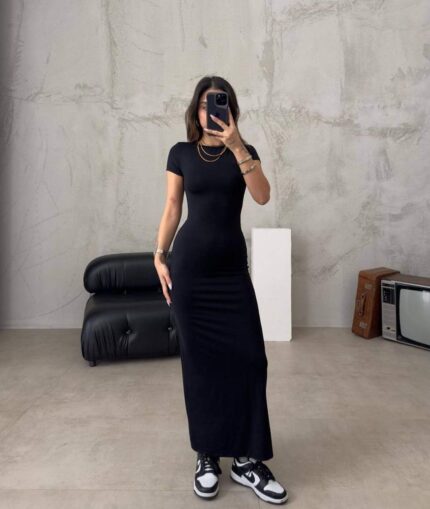 3653 BİSİKLET YAKA SCUBA ELBİSE HAKİ