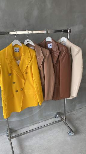 3188 BLAZER DERİ CEKET AÇIK BEJ