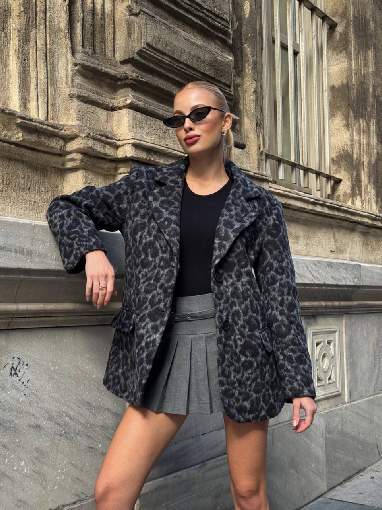 4050 CEPLİ PELUŞ KABAN KOYU GRİ