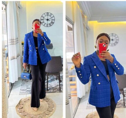 3174 CHANEL CEKET SAKS MAVİSİ