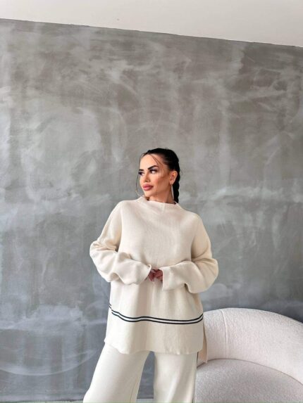 14109 ÇİZGİLİ YARIM BALIKÇI TAKIM KEMİK