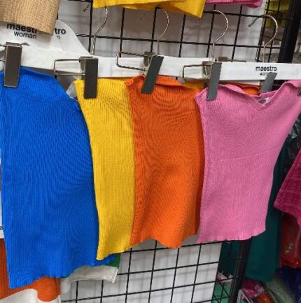 1407 CROP BÜSTİYER SARI