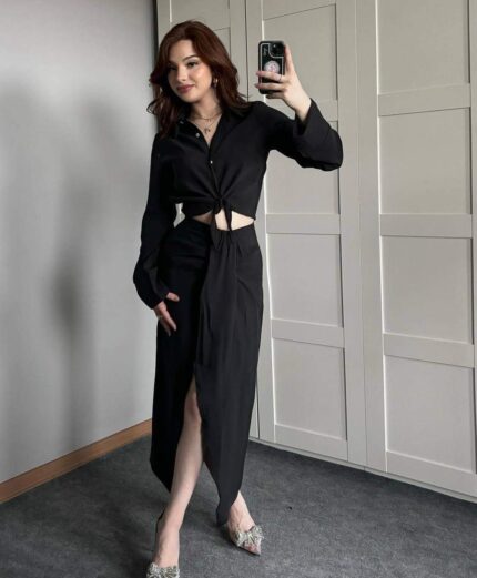 3799 ETEK DETAY GÖMLEKLİ TAKIM ANTRASİT