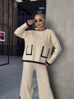 14192 FİTİLLİ CEPLİ TRİKO TAKIM KEMİK