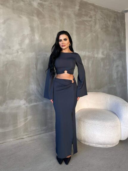 3775 HALKALI AKSESUARLI SCUBA TAKIM ACI KAHVE