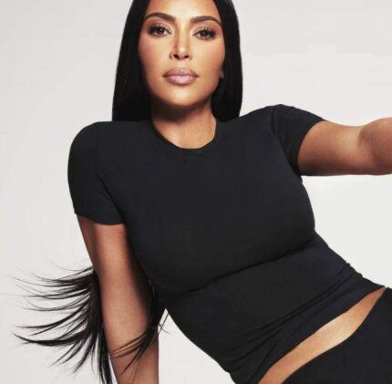 3957 KISA KOLLU BİSİKLET YAKA CROP BEJ