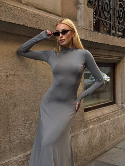 3828-1 LAKAYARIM BALIKÇI DALGIÇ ELBİSE GRİ