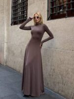 3828-1 LAKAYARIM BALIKÇI DALGIÇ ELBİSE KAHVE