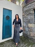 3716-2 LEOPAR DESENLİ Fİ SATEN ETEK HAKİ