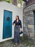 3716-2 LEOPAR DESENLİ Fİ SATEN ETEK HAKİ