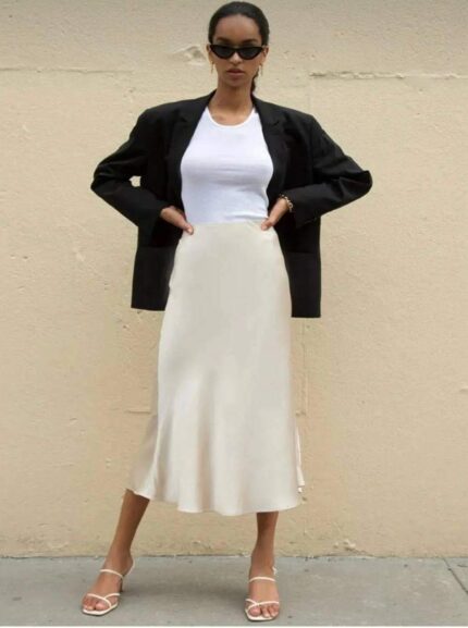 8112 MIDI BOY SATEN ETEK BEYAZ