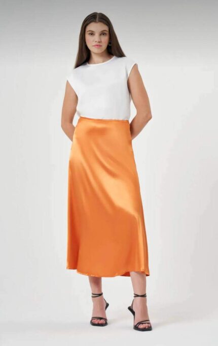 8112 MIDI BOY SATEN ETEK TURUNCU