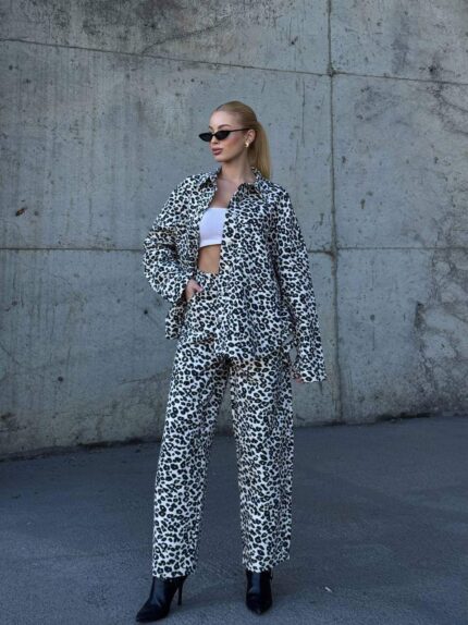 802 - 4053 PAMUK GABARDİN TAKIM EKRU