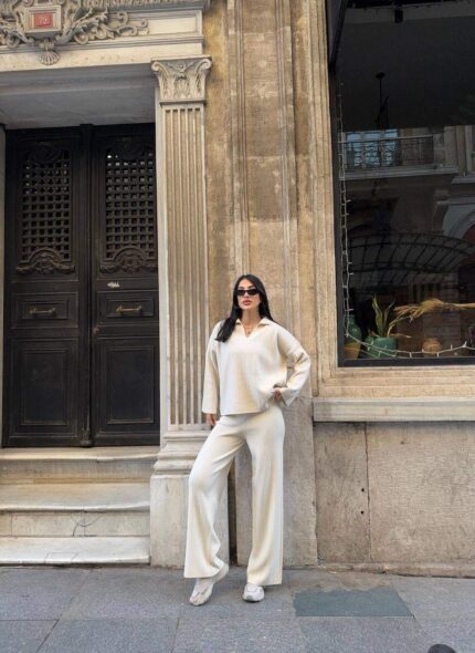 14221 POLO YAKA FİTİLLİ TK KREM