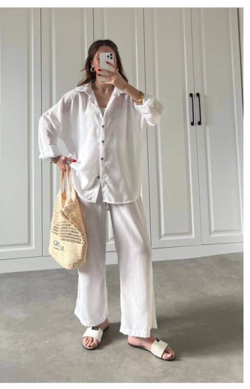 3881 SALAŞ KOLLU KETEN TAKIM ACI KAHVE