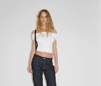 3890 SIFIR KOL MADONNA YAKA BLUZ ACI KAHVE