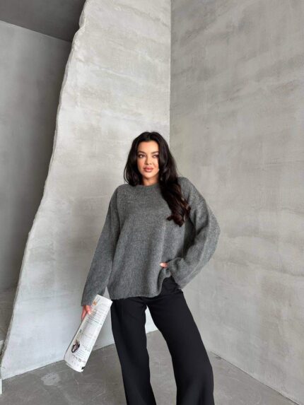 75175 YÜNLÜ TRİKO KAZAK KOYU GRİ