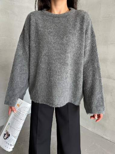 75175 YÜNLÜ TRİKO KAZAK KOYU GRİ