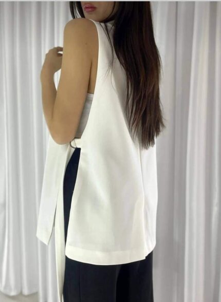 3182 ZARA YELEK BEYAZ