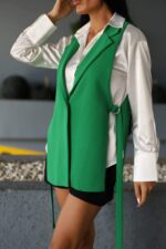 3182 ZARA YELEK KOYU YEŞİL