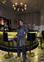 850 ÖNÜ DİKİŞLİ LEOPAR TAKIM TOPRAK RENGİ