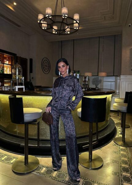 850 ÖNÜ DİKİŞLİ LEOPAR TAKIM TOPRAK RENGİ