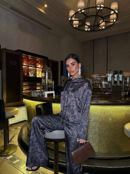 850 ÖNÜ DİKİŞLİ LEOPAR TAKIM TOPRAK RENGİ